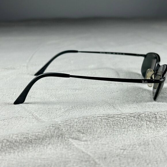 Ray Ban Sunglasses Black Rectangular Frame Only RB3162 SLEEK 006 52-19 - Picture 3 of 8